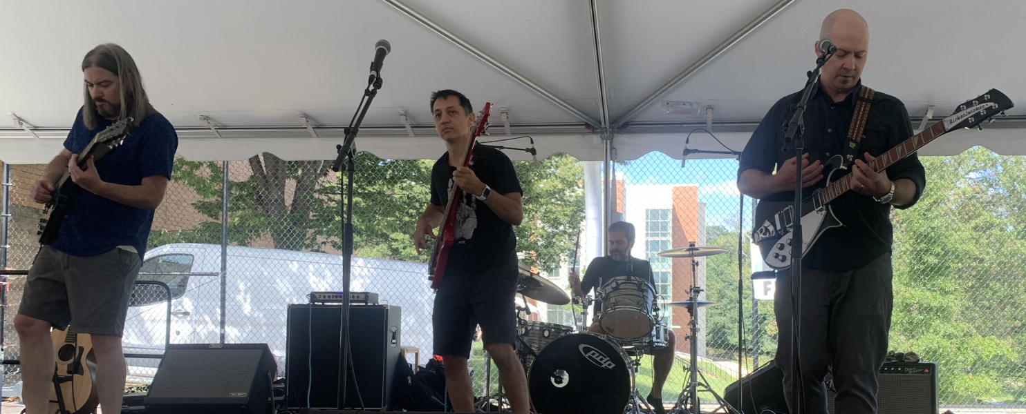 Sleepers band members performing
